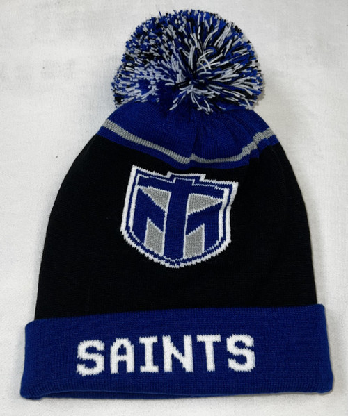 Black Saints Shield Beanie