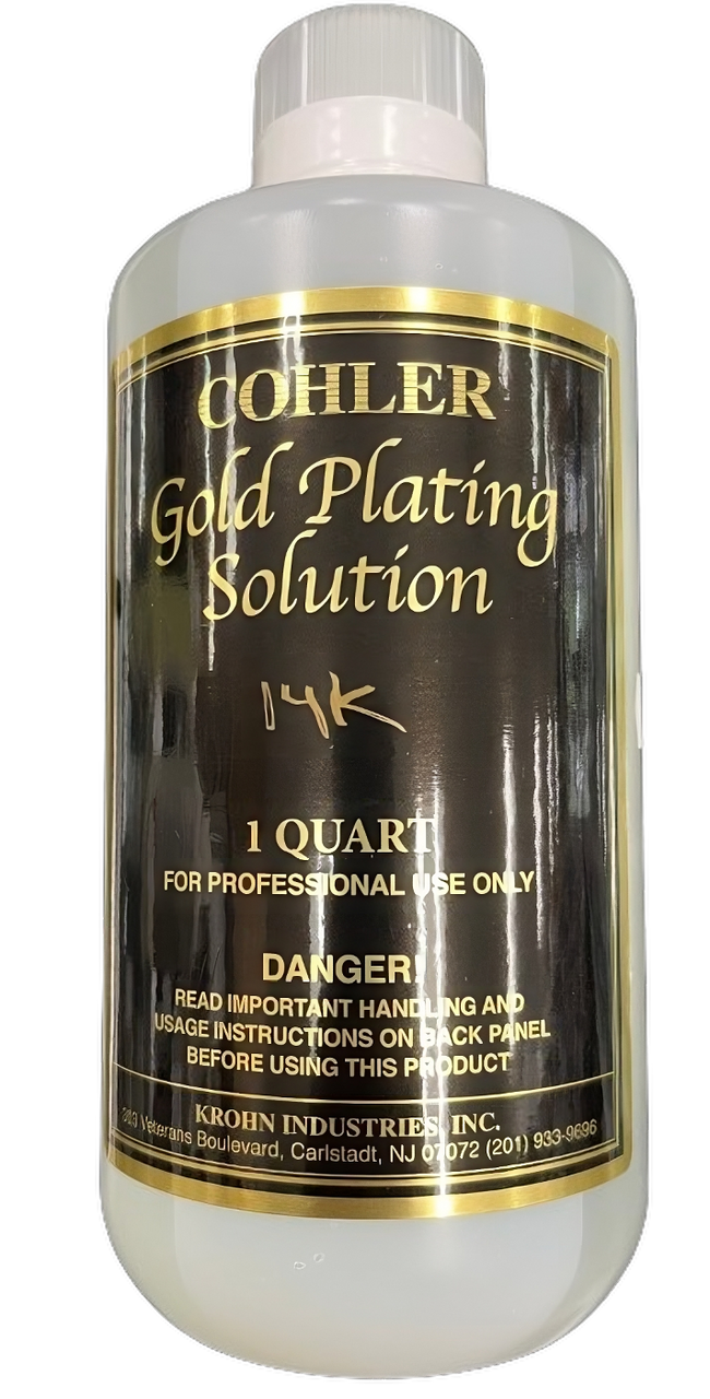Cohler Gold Plating Solutions 1 Qt