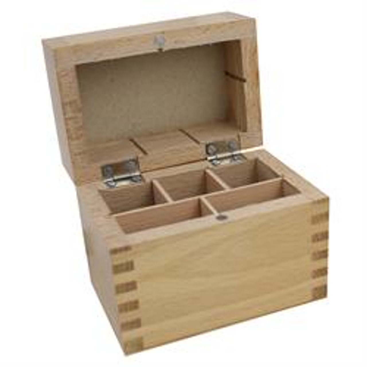 Wooden Storage Box 7 Compartments for Gold Testing Acid and Stone