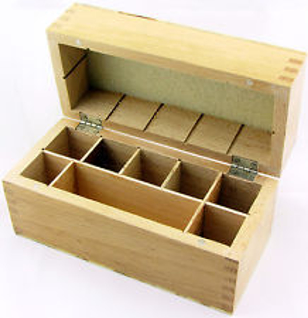 Wooden Storage Box 7 Compartments for Gold Testing Acid and Stone