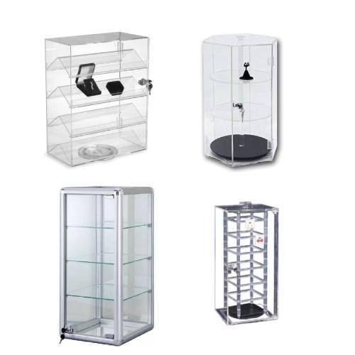 Acrelic/Glass Rotating Display Cases