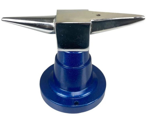 Double Horn Anvil With Heavy Round Base