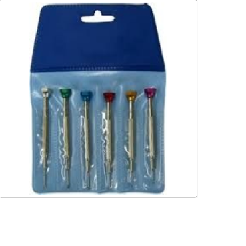 Screwdriver Reversible blade 6pc Set in a pouch