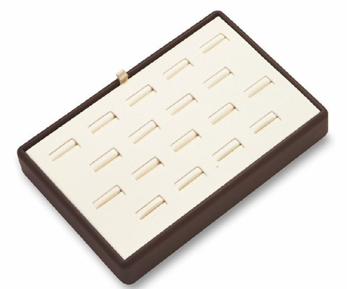 18 Slot Leatherette Tray