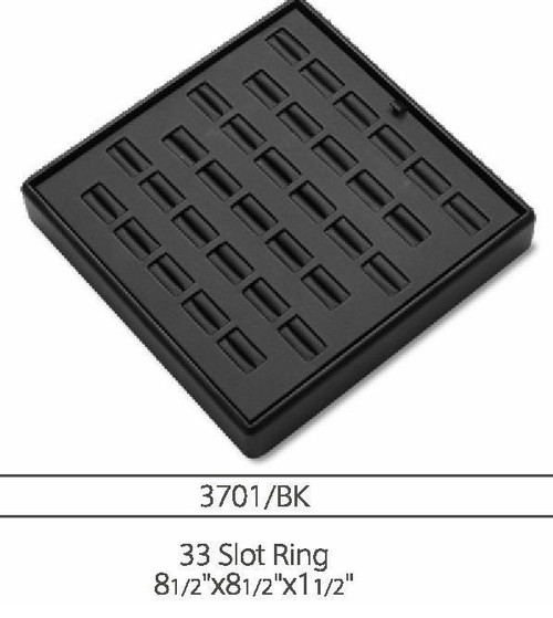 33 Slot  leatherette Ring Tray
