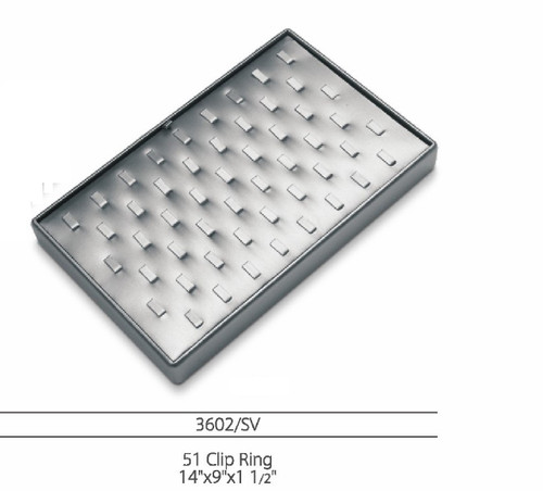 51 Clip Leatherette Ring Tray