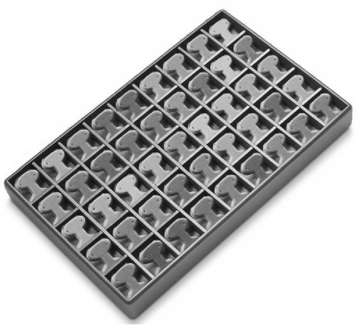 45 Earring Tree Leatherette Tray