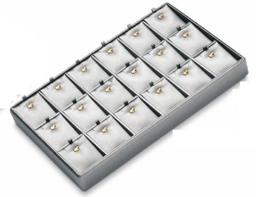 18 Earring / Pendant  Leatherette Trays