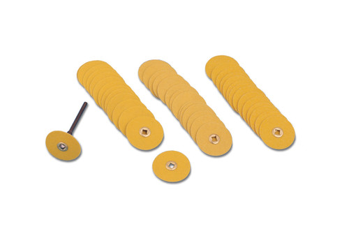 Yellow Sanding Discs Snap on, Aluminum Oxide