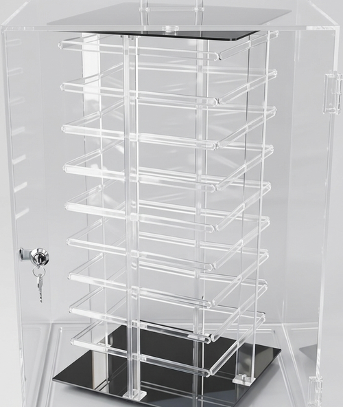 ROTATING HANGING CARD DISPLAY CASE (3204)