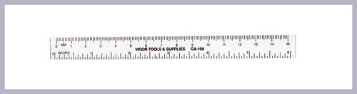 6 inches White Ruler