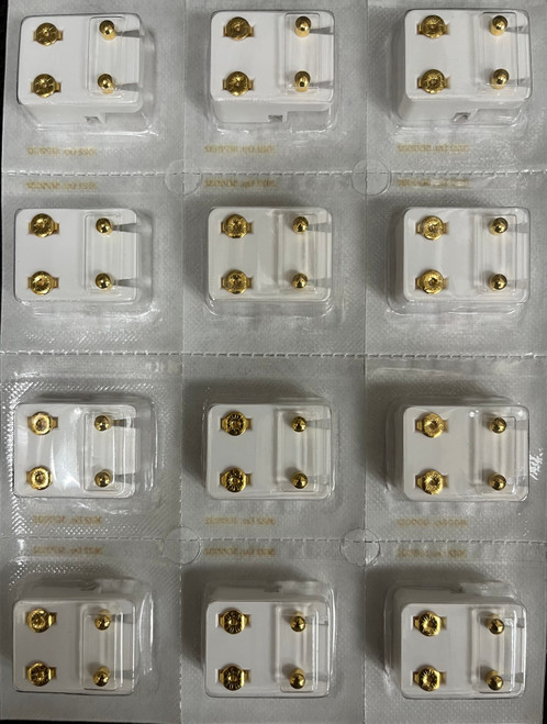 Studex Gold Plated Ball Studs (R200y)12 Pack