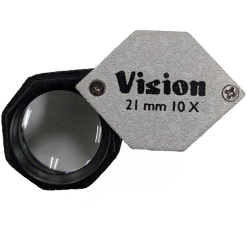 Jewelry Loupe Aluminum 10x Economy Magnifier - Magnifiers and