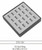 33 Slot  leatherette Ring Tray