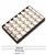 28 Earring Leatherette Trays Up/Down