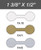 Dumbell Tags (Round) SHARK-SKIN