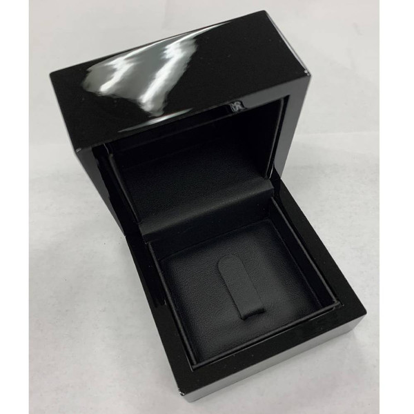 Ring Clip Wood Box Black Finished