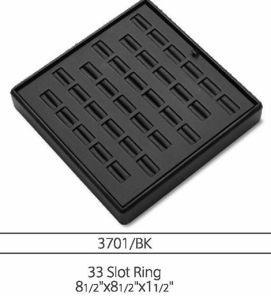 33 Slot  leatherette Ring Tray