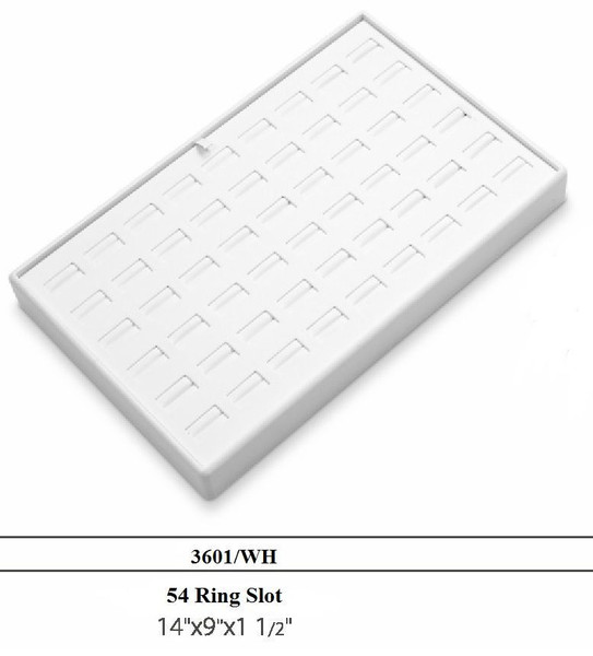 54 Slot Leatherette Ring Tray