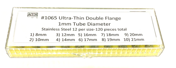 #1065 1 MM U/Thin 8-21MM  Double Flange  (120 Pcs)