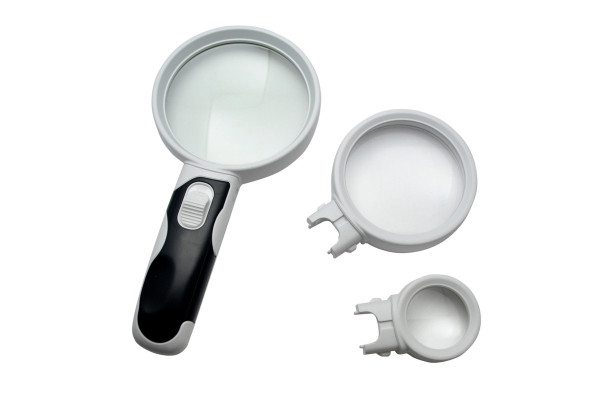 INTERCHANGABLE MAGNIFIER W 2LED