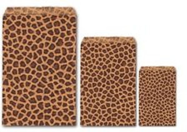 4X6 Leopard Tone Paper Bags -100/pk