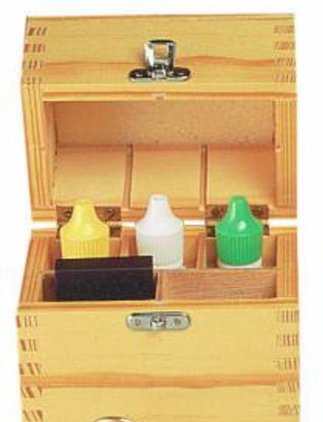 5 Compartments Gold Testing Kit Box with Stone