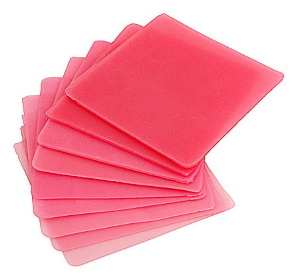 4 inches Square Sheet Wax Pink (Soft)