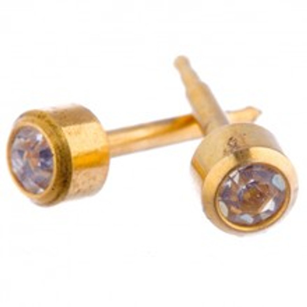 Studex Gold Plated April Studs (R204Y)12 Pack