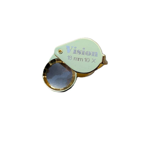 Vision 18mm 10X Gold Round Loupe