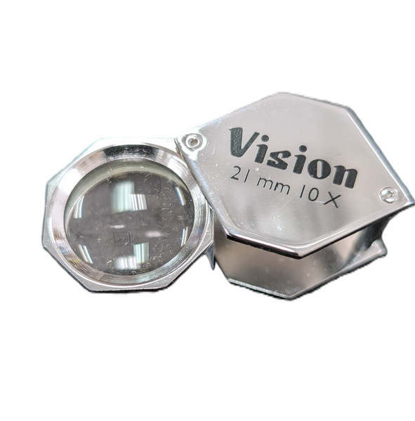 Vision 21mm 10X Chrome Hex Loupe