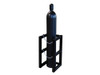 Gas Cylinder Barricade Rack, 1 Cylinder Capacity, 1 Wide By 1 Deep