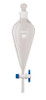 Borosil Glass Separating Funnel Pear Shape PTFE Stopcock I/C Glass stopper 1000mL