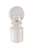 Borosil Stoppers, Glass, Clear, Pennyhead, Solid, 10/19