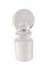 Borosil Stoppers, Glass, Clear, Pennyhead, Solid, 19/26