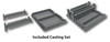 Extra casting set for gels.  Includes stand, trays, E1101-COMB1 double-sided combs