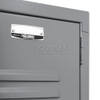 Global Industrial Paramount Double Tier 6 Door Locker, 12"Wx18"Dx36"H, Gray, Assembled, 3 wide