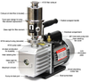 Ai EasyVac 7 Cfm Vacuum Pump With Oil Mist Filter ETL/CE, 110V 60Hz (no additional accessories)