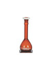 VOLUMETRIC FLASKS, CLASS A, INDIVIDUALLY CERTIFIED, WIDE MOUTH, AMBER GLASS, QR, 20 mL