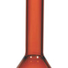 VOLUMETRIC FLASKS, CLASS A, INDIVIDUALLY CERTIFIED, WIDE MOUTH, AMBER GLASS, QR, 5 mL