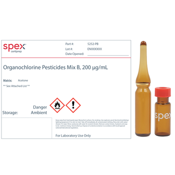 Organochlorine Pesticides Mix B, 200ug/mL (200ppm) in Acetone, 1 mL