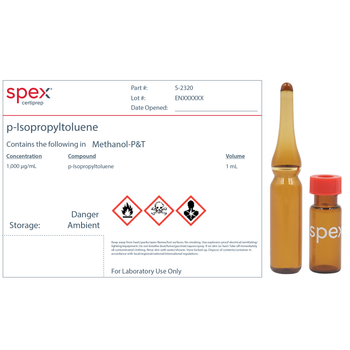 p-Isopropyltoluene 1000ug/mL in methanol, 1mL