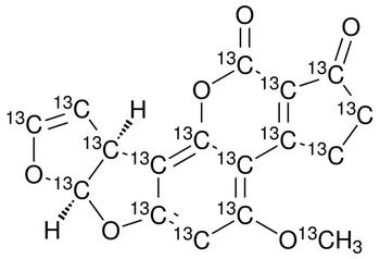 Aflatoxin B1-13C17 solution 0.5 ug/mL in acetonitrile, analytical standard