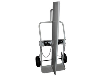 Double Cylinder Hand Truck With Firewall, 10.5 Inch Pneumatic Wheels