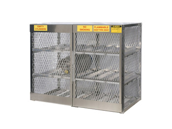 Cylinder Locker For Safe Storage Of 12 Horizontal 20 Or 33-Lb. LPG Cylinders