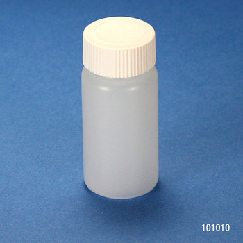 20mL Scintillation Vial, HDPE, with Separate White Screw Cap (Case of 1000)