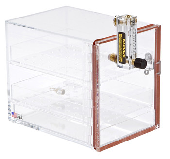 Nitrogen Purge Cabinet Small with Flow, Acrylic