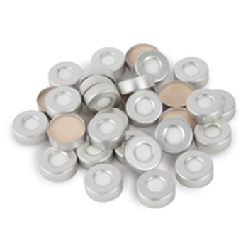 Aluminum Crimp Caps 20mm w/PTFE Silicone Septa Pack of 1000