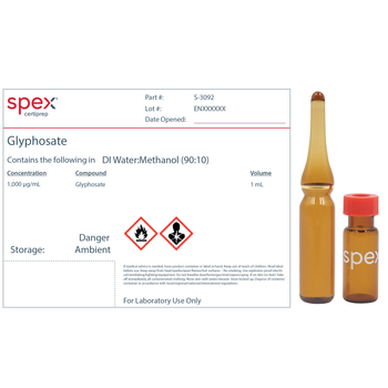 Glyphosate in Methanol:H20 1000ug/mL, 1mL