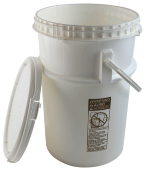 Screw Top Pail, HDPE, 6 gal - 4pk